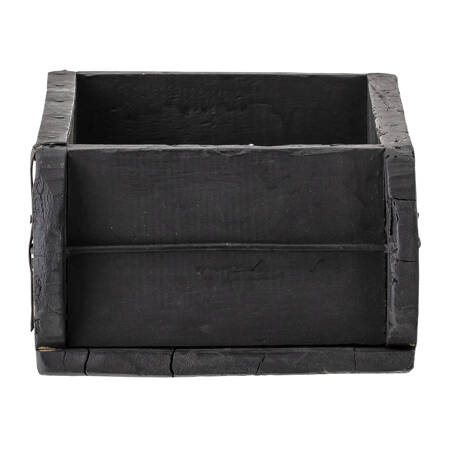 Janemaria Box, Black, Reclaimed Wood