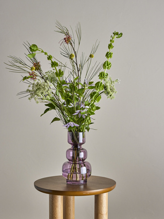 Johnson Vase, Purple, Glass