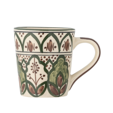 Karlie Mug, Green, Stoneware