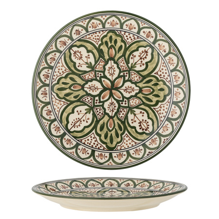 Karlie Plate, Green, Stoneware