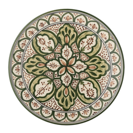 Karlie Plate, Green, Stoneware