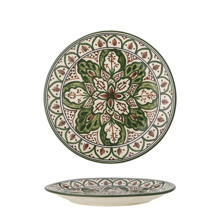 Karlie Plate, Green, Stoneware