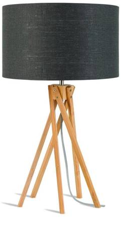 Kilimanjaro 5-leg table lamp 34cm/ lampshade 32x20cm, linen dark gray