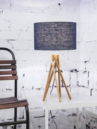 Kilimanjaro 5-leg table lamp 34cm/ shade 32x20cm, linen blue denim