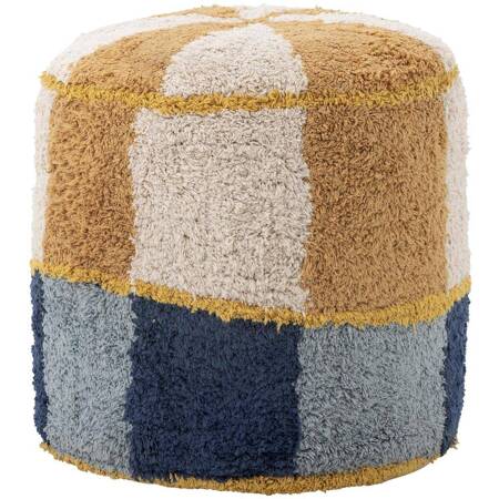 Kio Pouf, Blue, Cotton