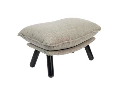 LAZY SACK footstool light gray