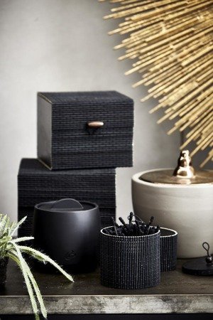 LENE BJERRE Marsia black container with lid