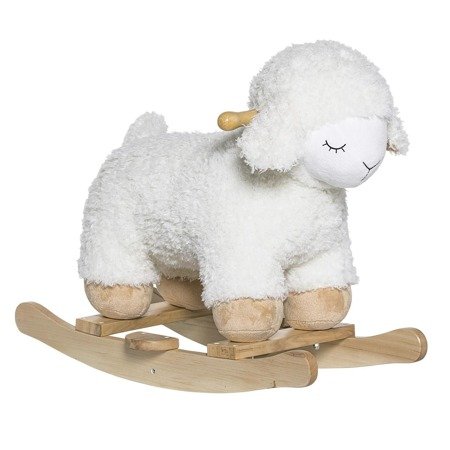 Laasrith Rocking Toy, Sheep, White, Polyester