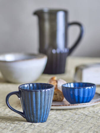 Latina Mug, Blue, Stoneware