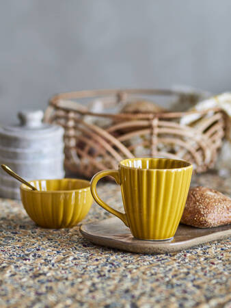 Latina Mug, Yellow, Stoneware