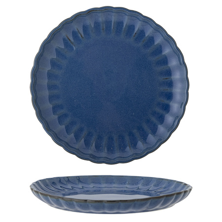 Latina Plate, Blue, Stoneware