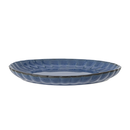 Latina Plate, Blue, Stoneware