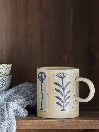 Leonie Mug, Blue, Stoneware