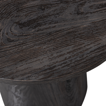 MAAN MDF coffee table dark brown 50xØ40cm