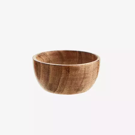 MADAM STOLTZ round wooden bowl natural