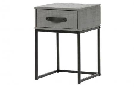 MORRIS bedside table pine grey [FSC]