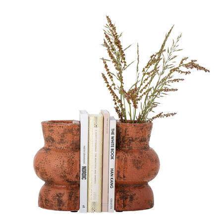 Maiza Bookend, Orange, Terracotta