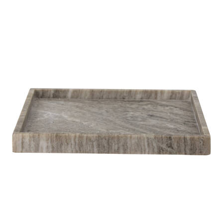 Majsa Tray, Brown, Marble