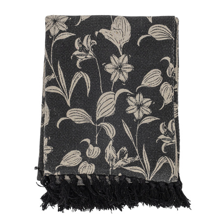 Mali Throw, Black, Recycled Cotton