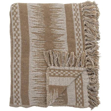 Marmi Throw, Brown, Recycled Cotton