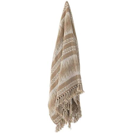 Marmi Throw, Brown, Recycled Cotton