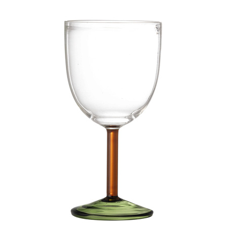 Martine Wine Glass, Green, Glass