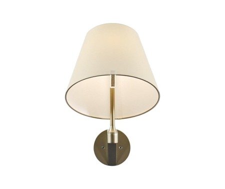 Melampo Wall ARTEMIDE Brown wall lamp with switch