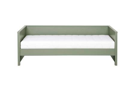 NIKKI bed with backrest, olive - WOOOD