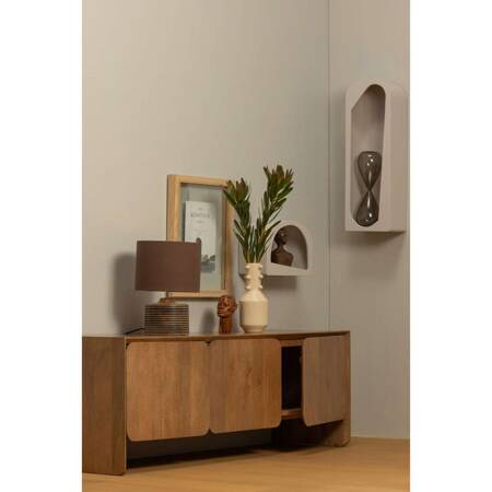 NOAM wall decoration wood gray 15x70x24cm