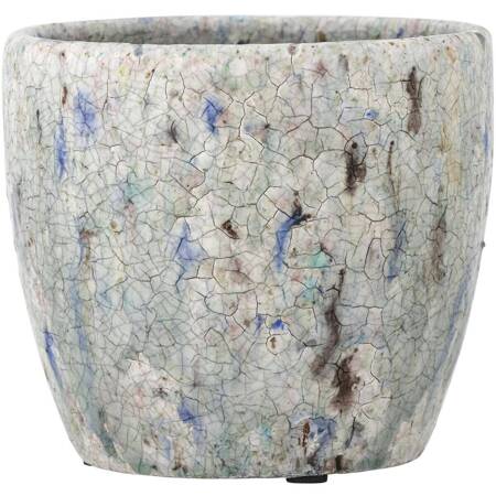 Niin Deco Flowerpot, Blue, Terracotta