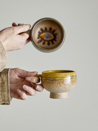 Oculus Cup, Brown, Stoneware