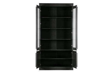 Organize display cabinet black pine