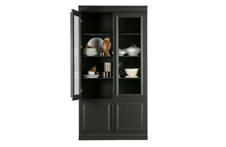 Organize display cabinet black pine