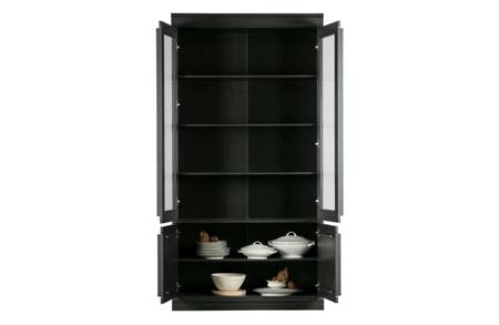 Organize display cabinet black pine