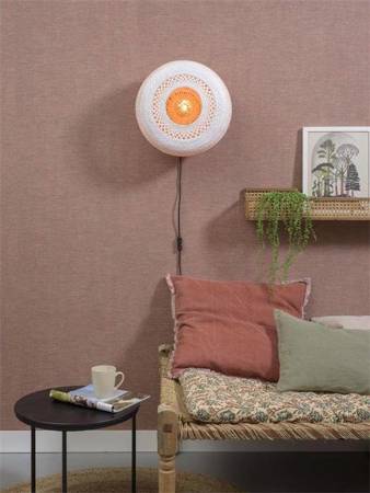 PALAWAN GOOD&MOJO wall lamp, white, natural, size M