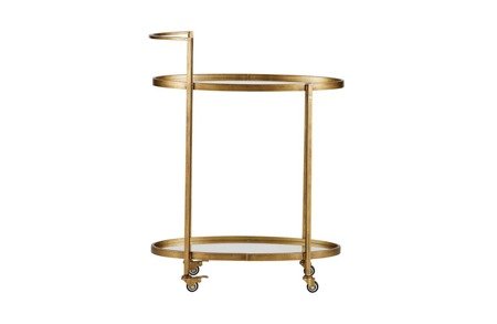 PUSH antique brass trolley BE PURE