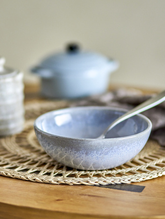 Paula Breakfast Set, Blue, Stoneware