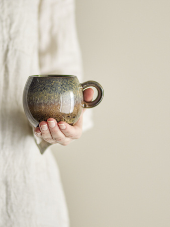 Paula Cup, Brown, Stoneware