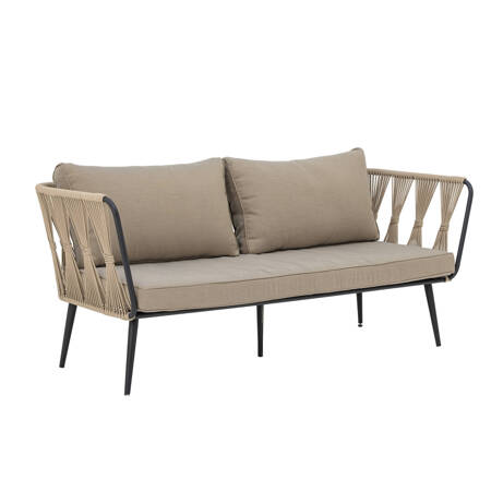 Pavone Fire-resistant Sofa, Brown, Metal