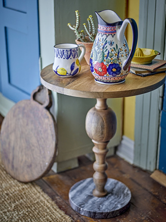 Pierre Side Table, Nature, Mango