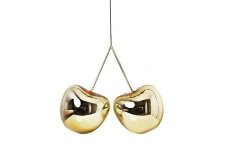 QEEBOO Cherry pendant lamp, metallic gold