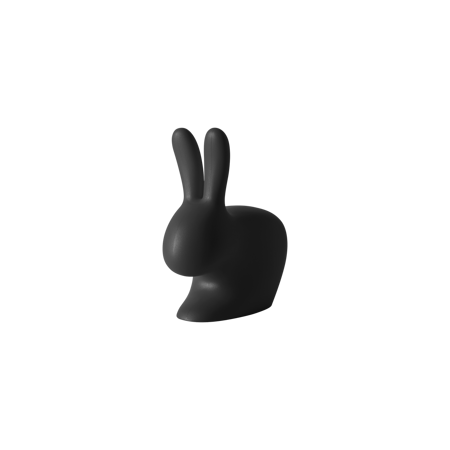 QEEBOO Rabbit XS Door Stopper Black