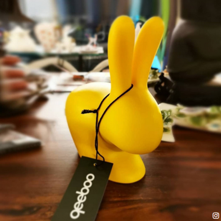 QEEBOO Rabbit XS door stopper yellow