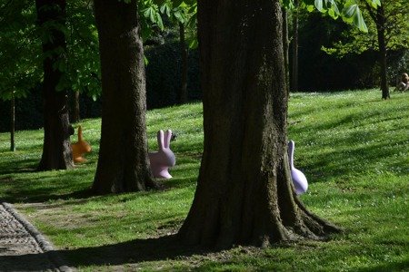 QEEBOO Rabbit pink chair