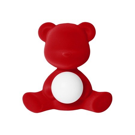 QEEBOO Teddy Girl Table Lamp Velvet Red