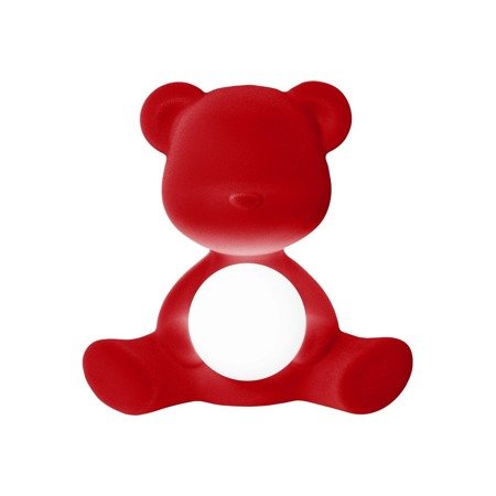 QEEBOO Teddy Girl Table Lamp Velvet Red