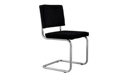 RIDGE RIB chair black ZUIVER