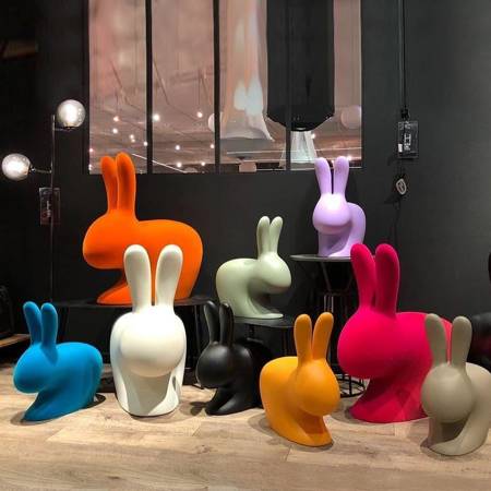 Rabbit QeeBoo Chair Black