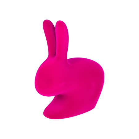 Rabbit velvet QeeBoo fuchsia children's chair