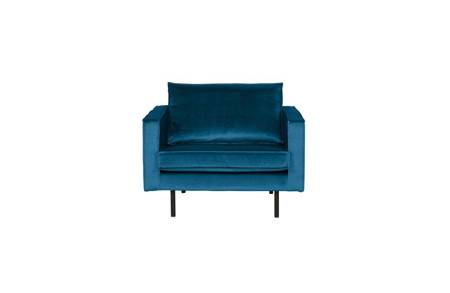 Rodeo armchair velvet blue 45